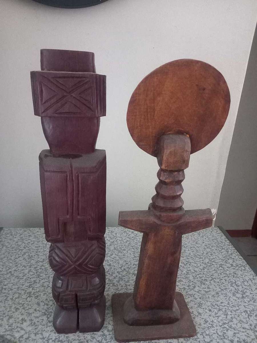 Vintage Hand Carved African Ashanti Fertility Folk Art Sculpture