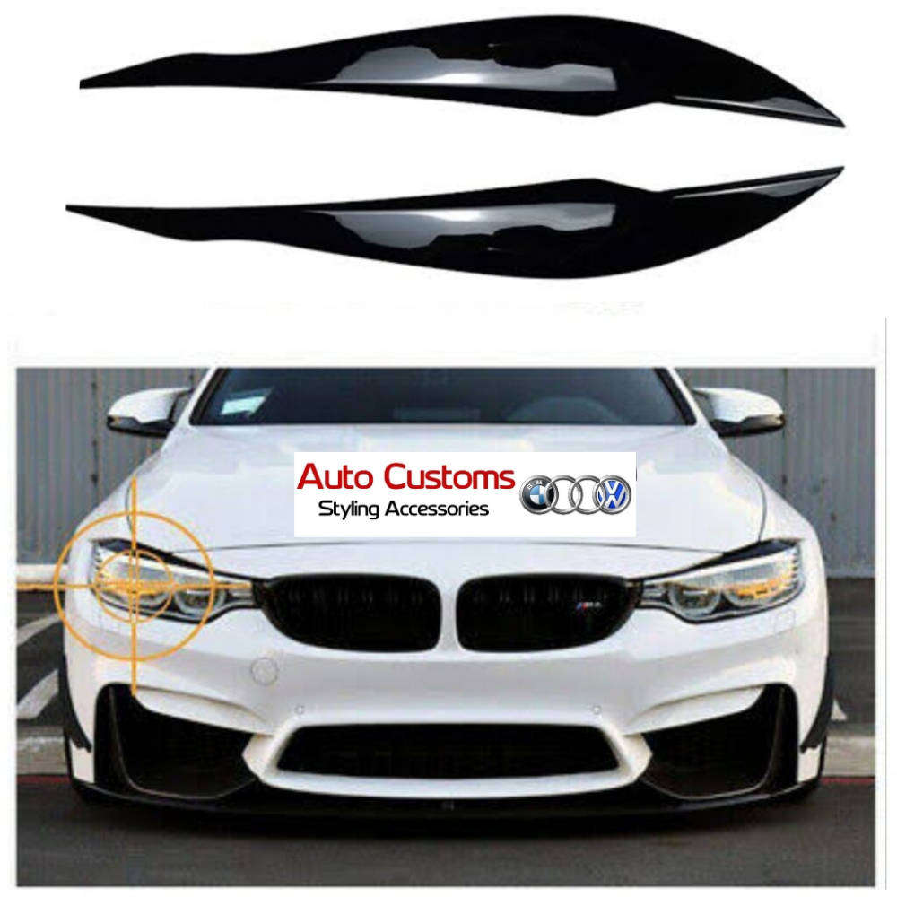 BMW F30 / F31 3 Series Headlight Eyelids / Eyebrows