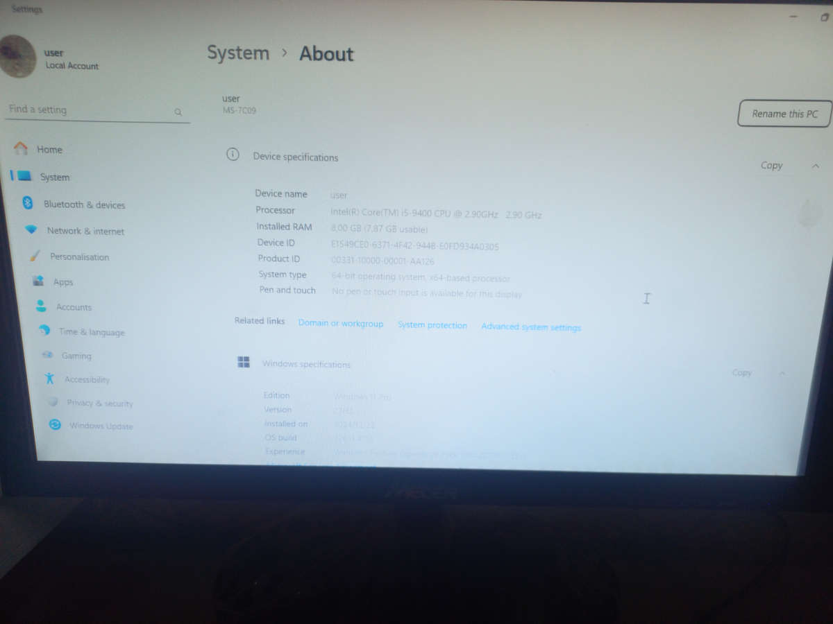 Budget build gaming pc