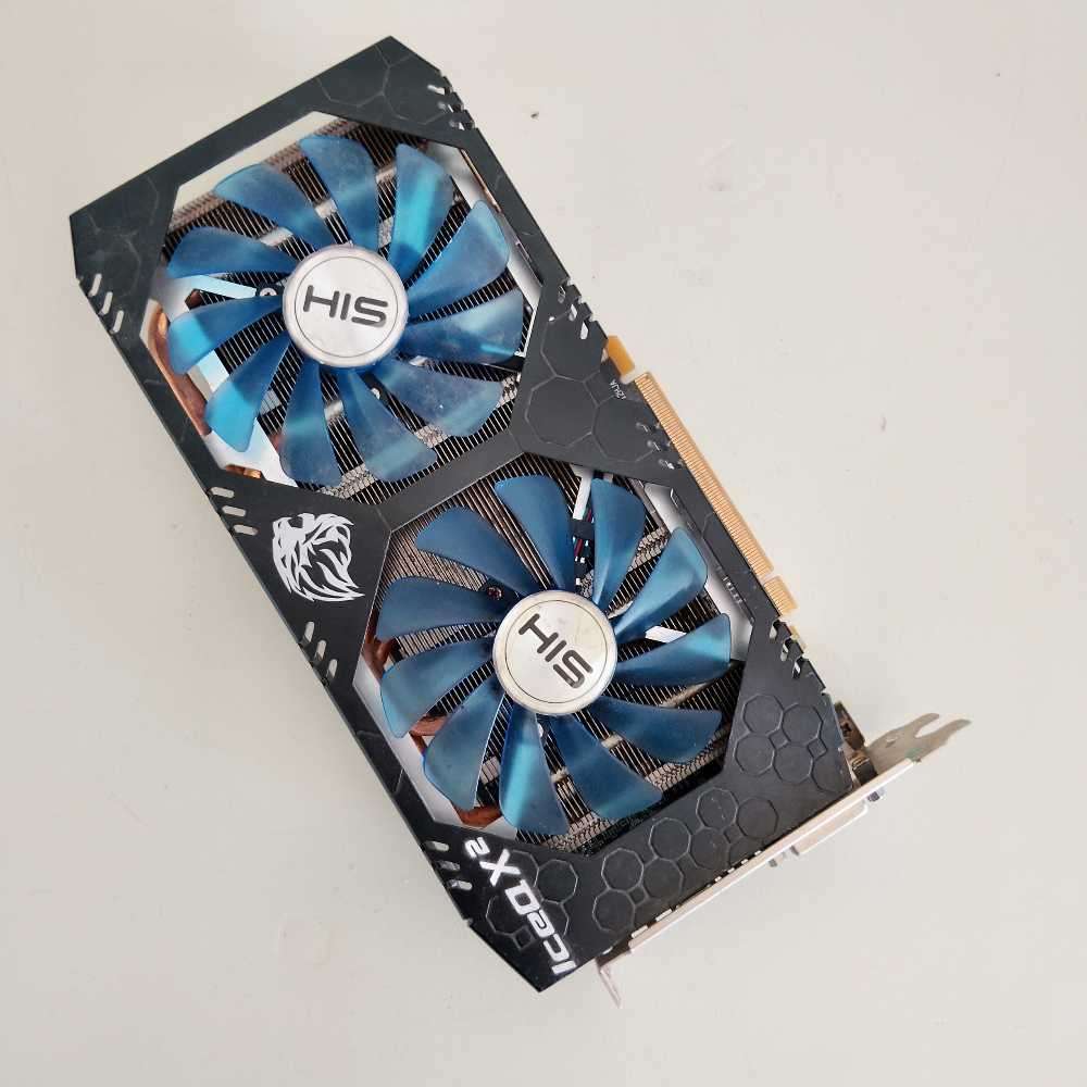HIS ICE X2 RX580 8GB GDDR5 Graphics Card**Only 1 fan working** Sold As IS