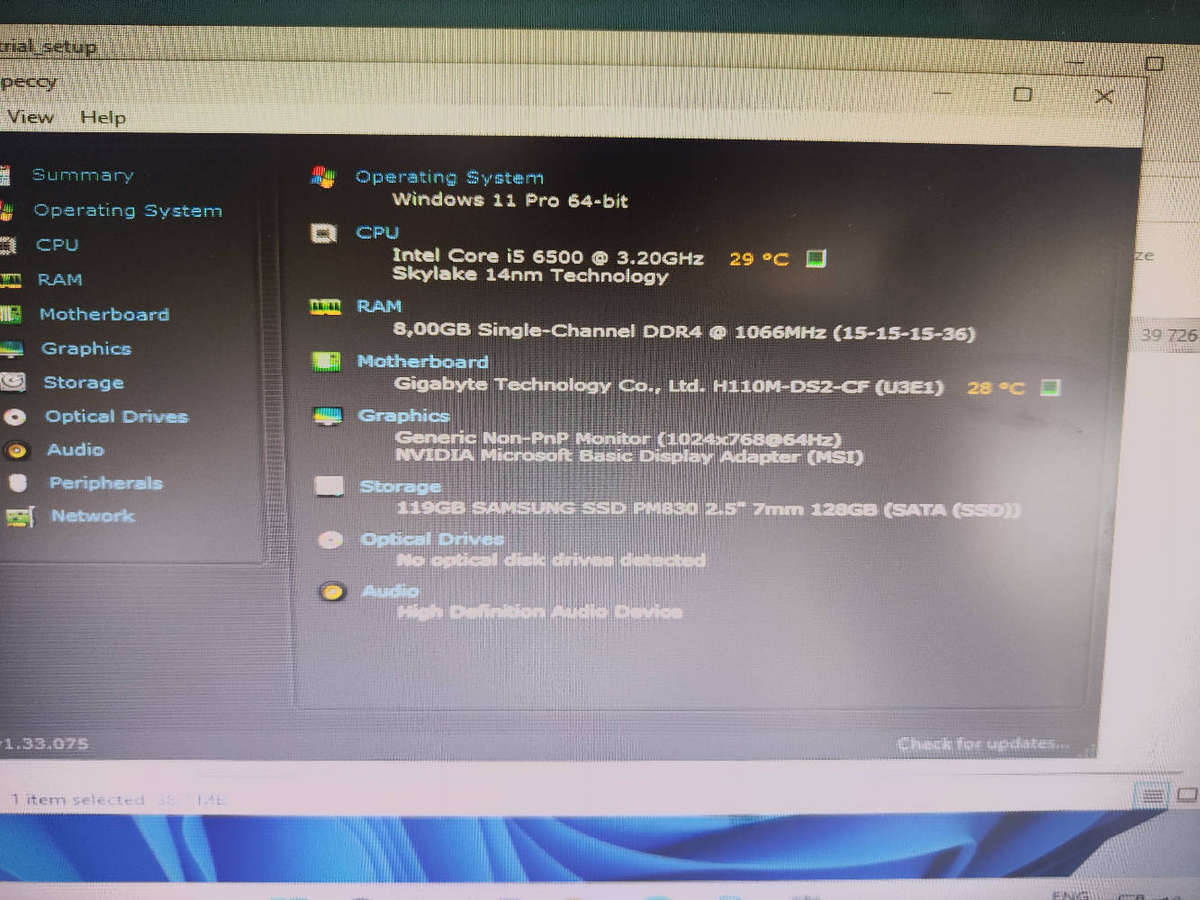 Intel Core i5 6500 PC**8GB Apacer Gaming Ram**SSD+HDD