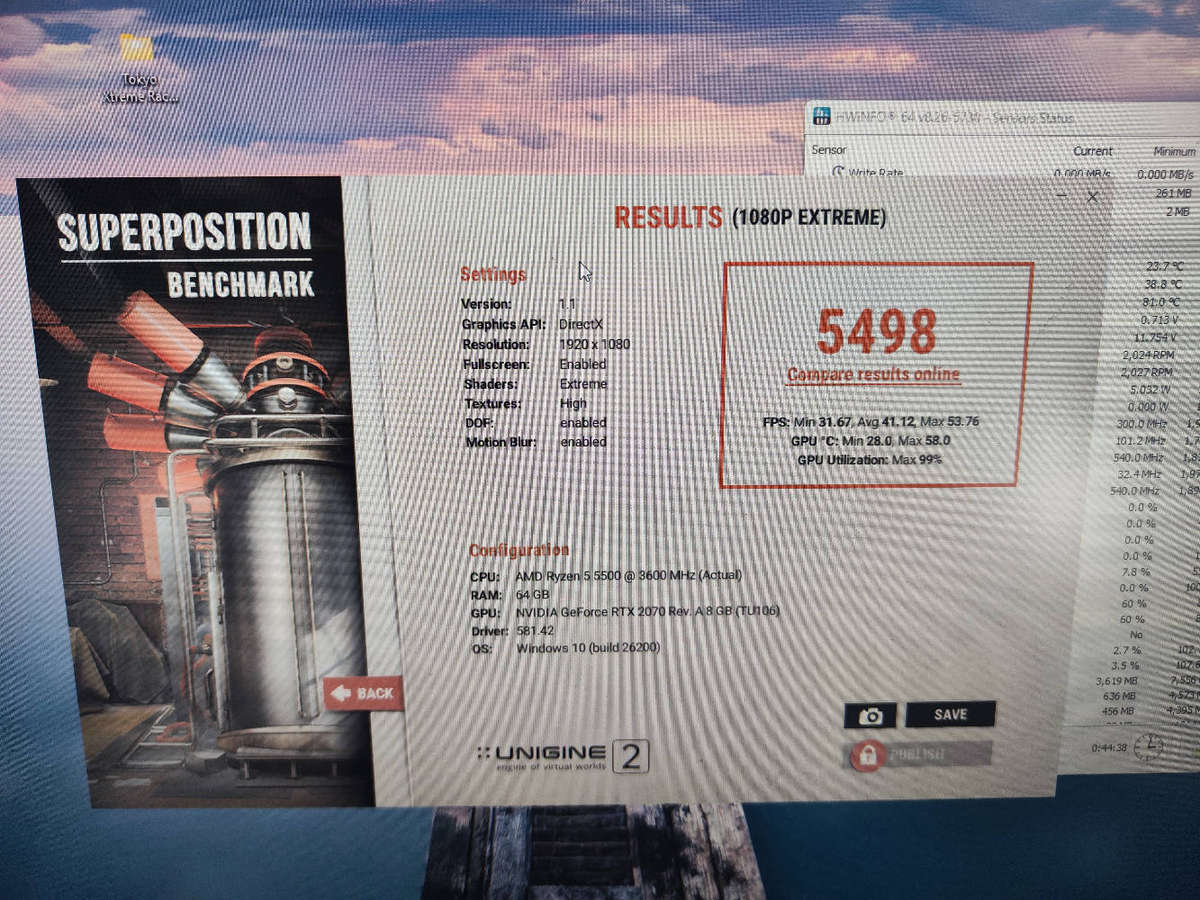 Palit GamingPro OC RTX2070 8GB GDDR6 Graphics card**8pin+6Pin Required**