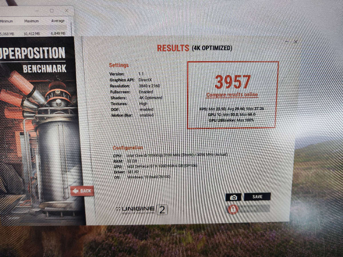 MSI Gaming X GTX1060 6GB GDDR5 Graphics card**8Pin PCIE Power Needed**