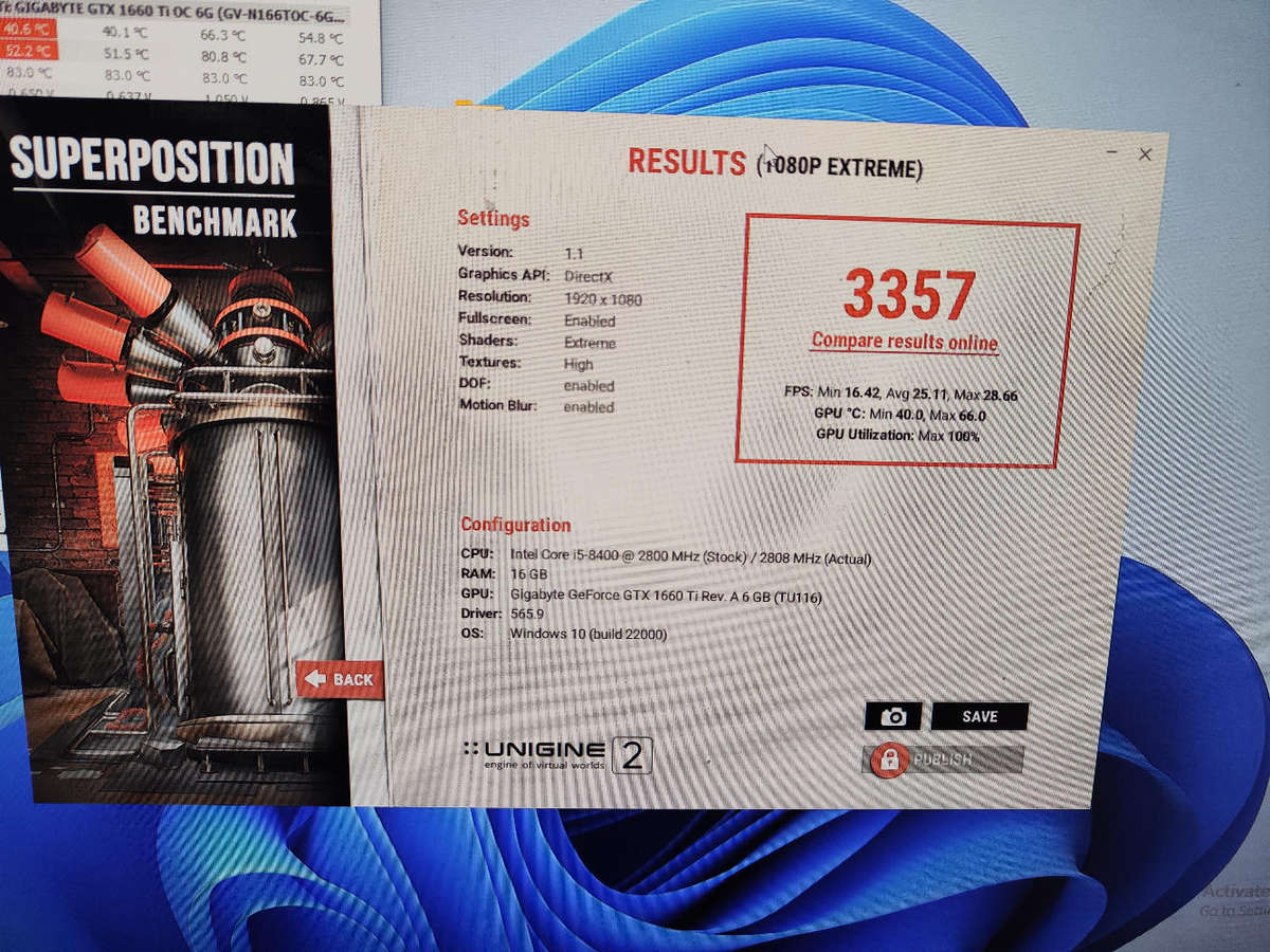 Gigabyte GTX1660 Ti 6GB Graphics card**Boxed**