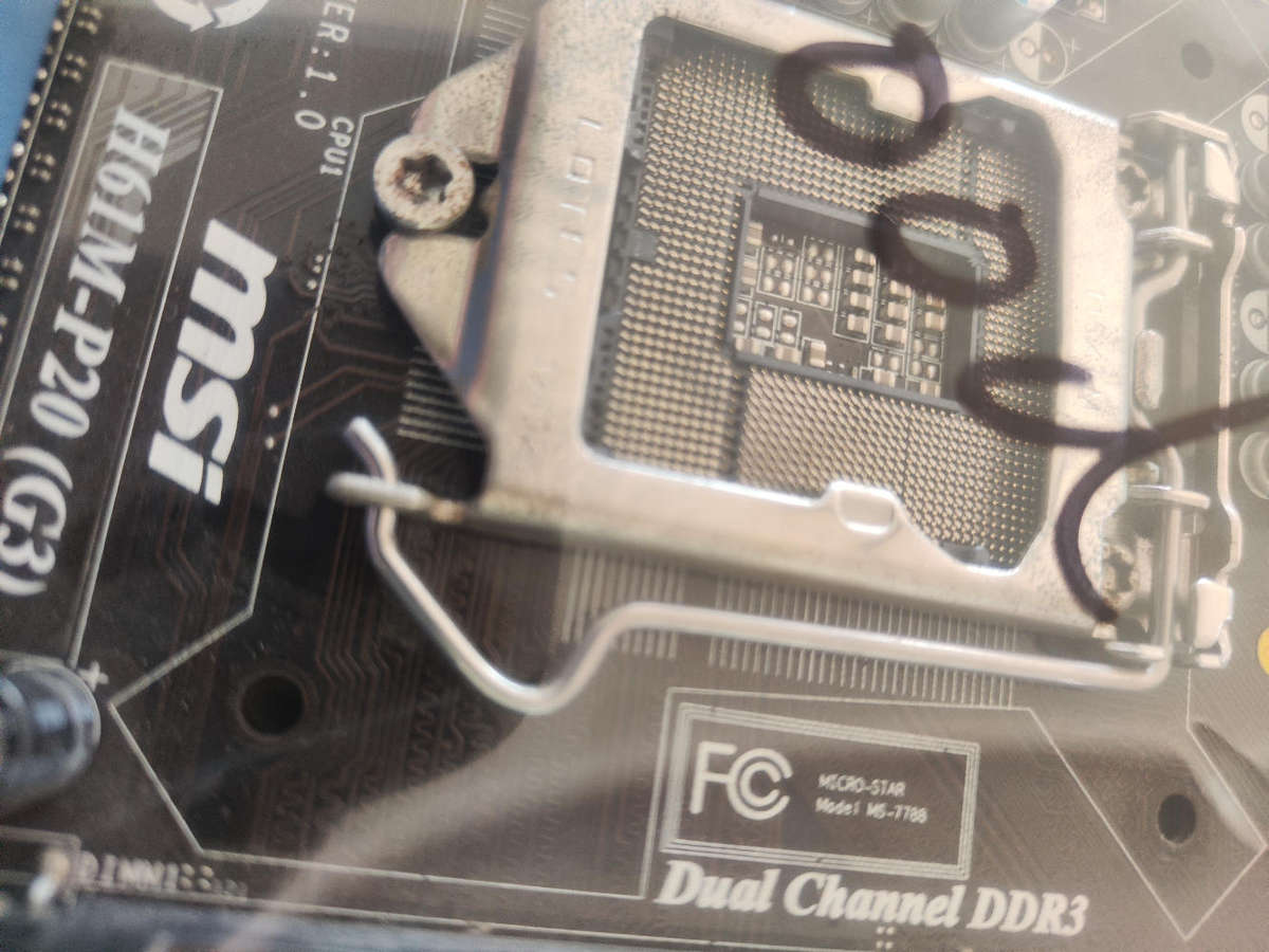 MSI H61M-P20 Motherboard 2nd/3rd gen Board**Parts or Repair**