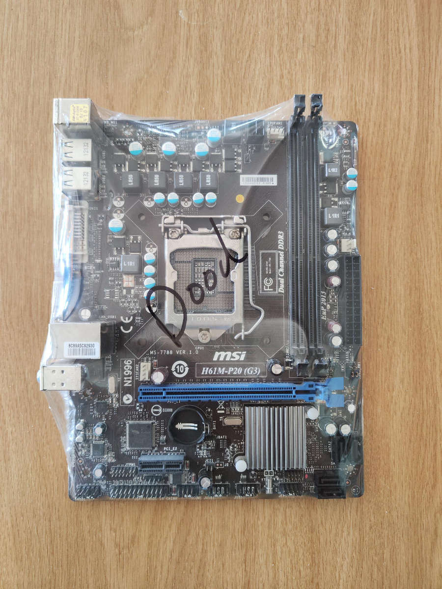 MSI H61M-P20 Motherboard 2nd/3rd gen Board**Parts or Repair**