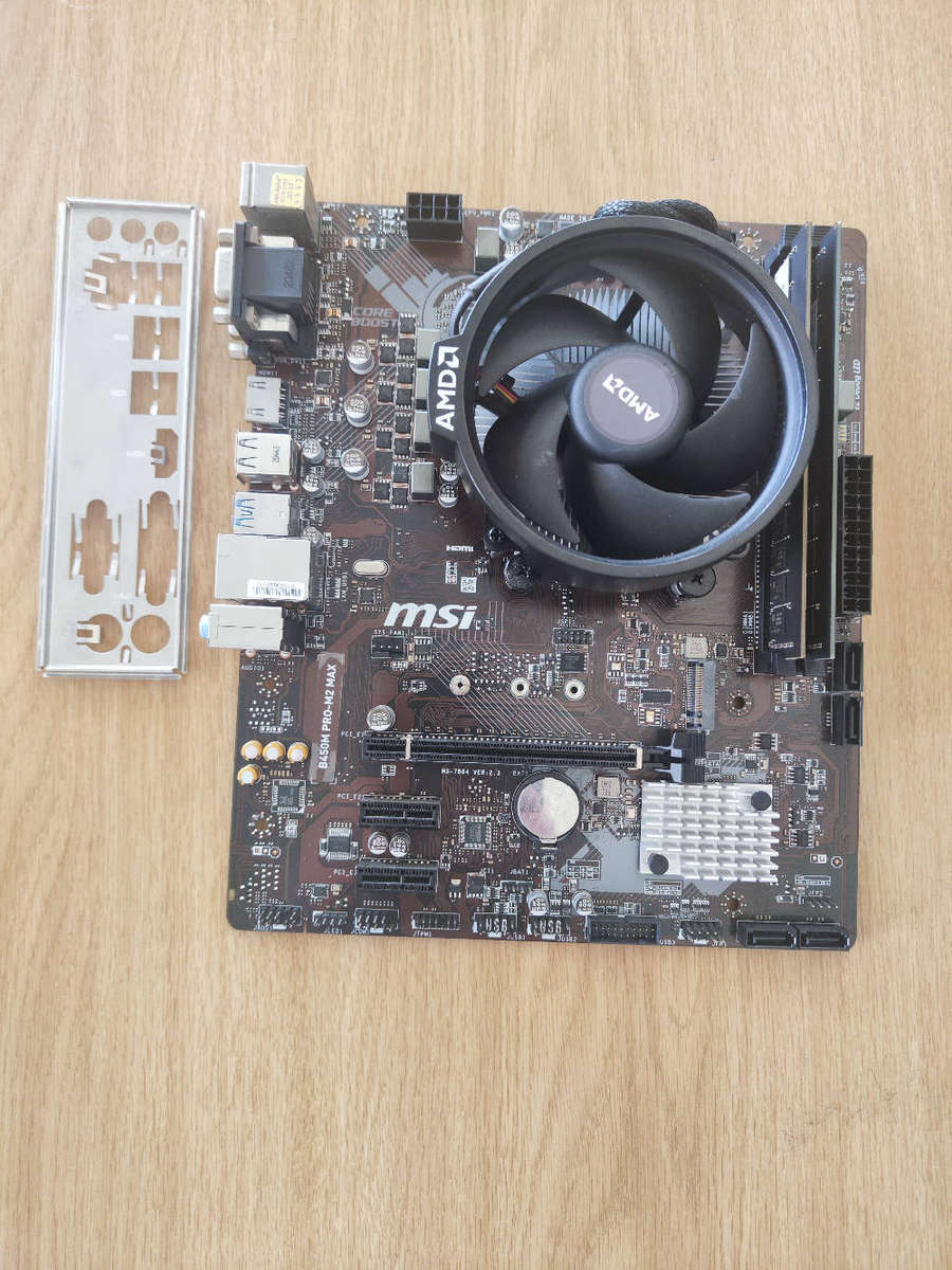 AMD Ryzen 5 3400G Combo**16GB DDR4 Ram**MSI B450M Pro Motherboard