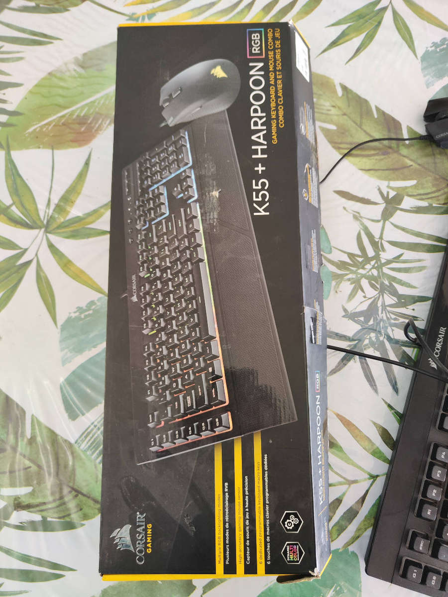 Corsair Gaming K55 + Harpoon RGB Keyboard and Mouse Combo