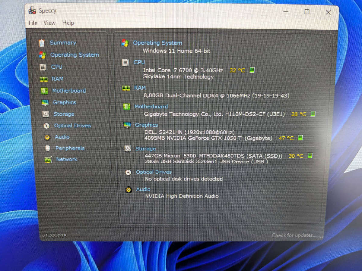 Intel Core i7 6700 Gaming PC**GTX1050 Ti 4GB Graphics**480GB SSD**Windows 11 Home
