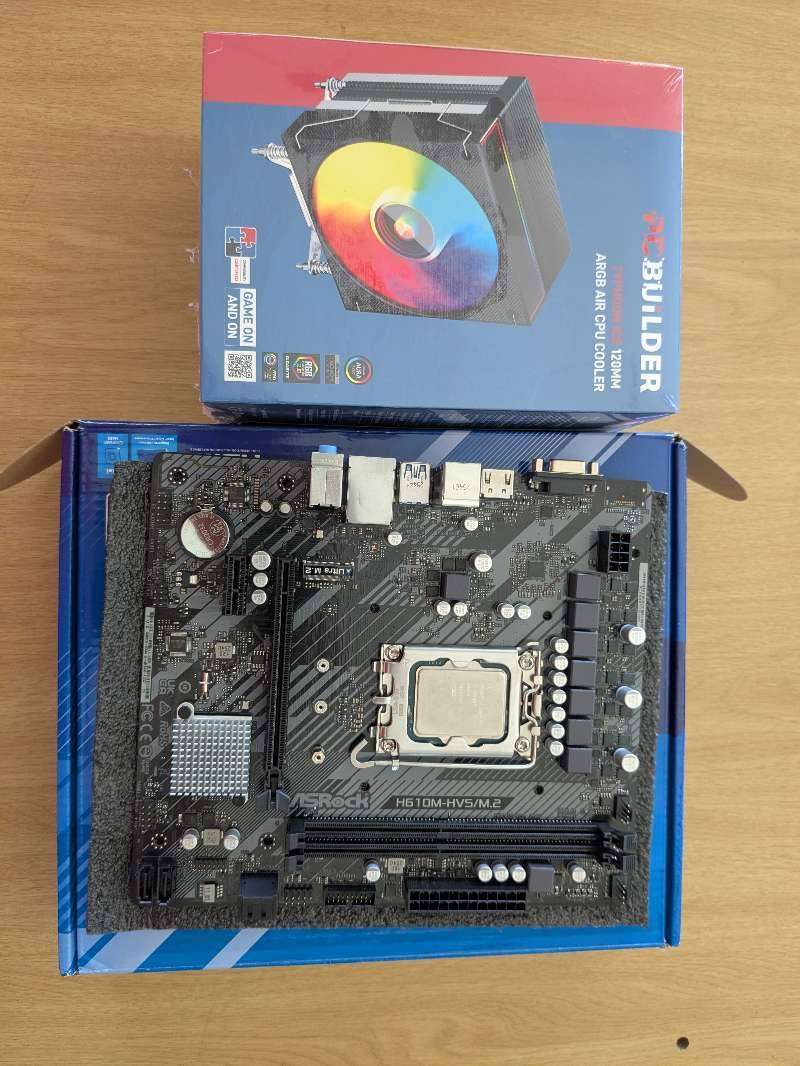 Intel Core i5 14th Gen Combo**ASRock H610M Motherboard**120mm ARGB Tower Cooler