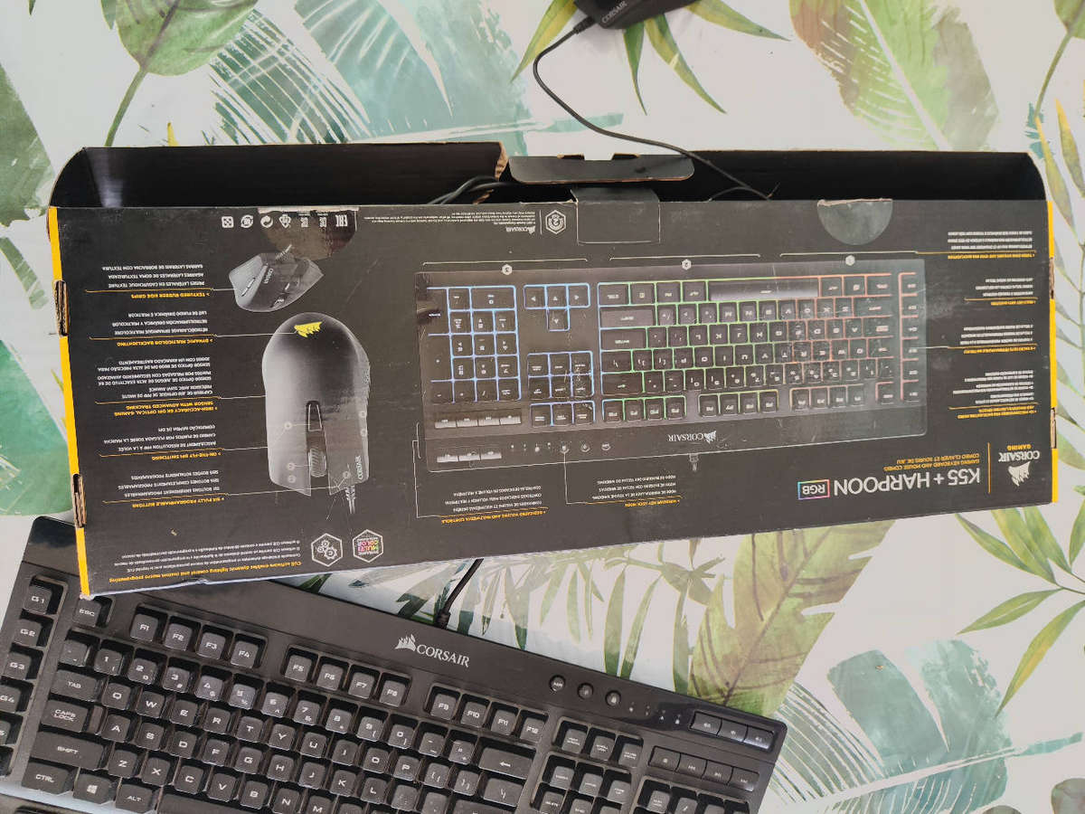 Corsair Gaming K55 + Harpoon RGB Keyboard and Mouse Combo