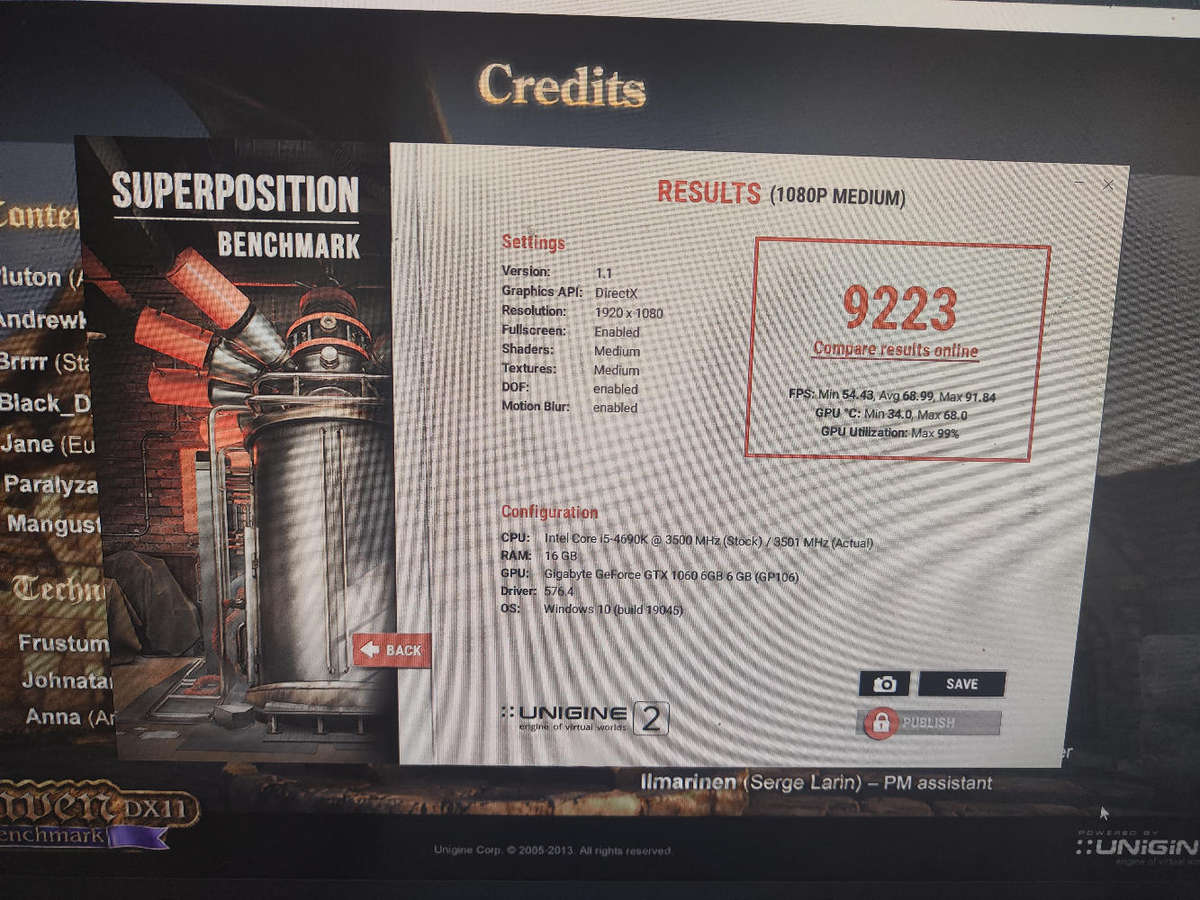 GTX1060 6GB Graphics Gaming PC**Core i5 "K" CPU**16GB Ram**500GB SSD**