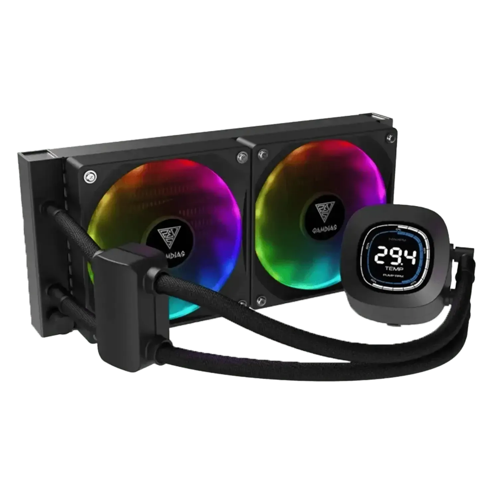 Gamdias M4 240mm AIO Liquid Cooler**LCD Display**ARGB Fans**