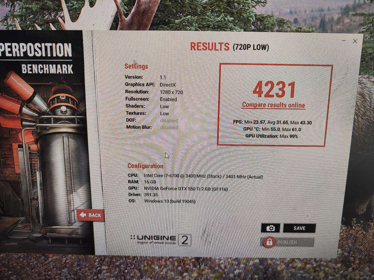 Inno3D Nvidia GTX550Ti 2GB GDDR5 Graphics Card**6Pin power needed**