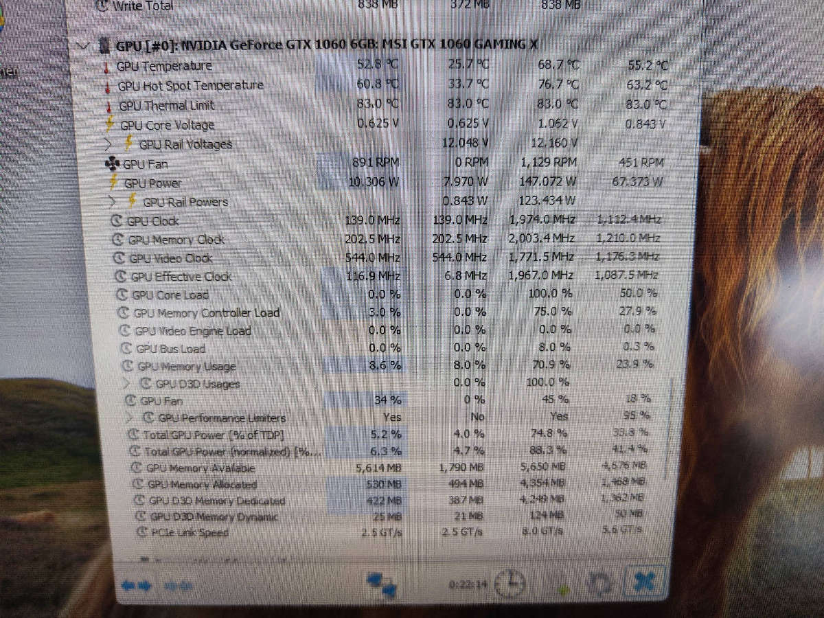 MSI Gaming X GTX1060 6GB GDDR5 Graphics card**8Pin PCIE Power Needed**