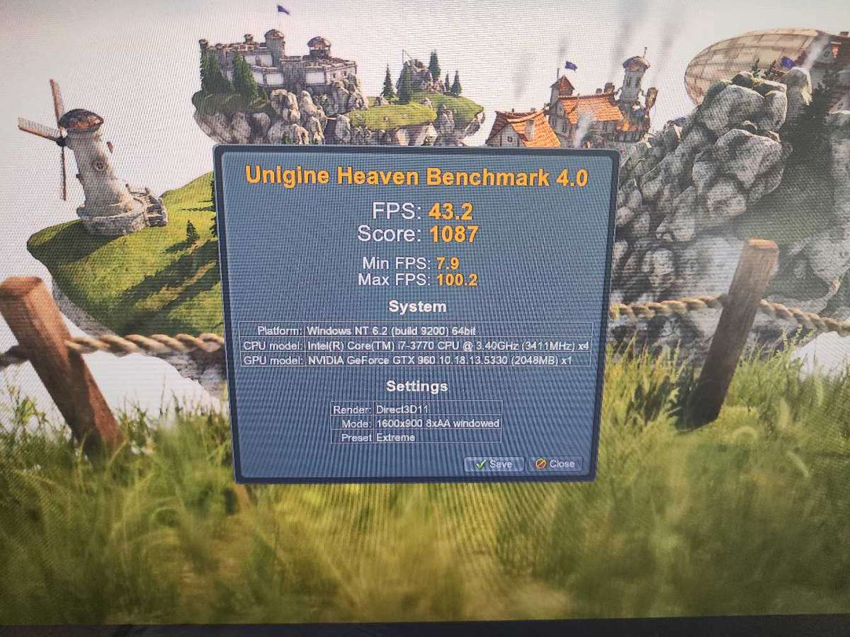 Gigabyte Windforce G1 Gaming GTX960 2GB GDDR5 Graphics Card**Blue LED**2 x 6pin PCIE Power needed