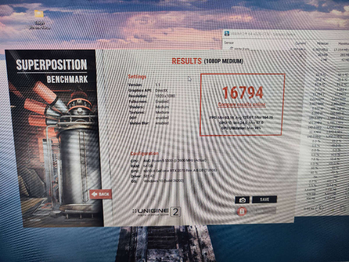 Palit GamingPro OC RTX2070 8GB GDDR6 Graphics card**8pin+6Pin Required**