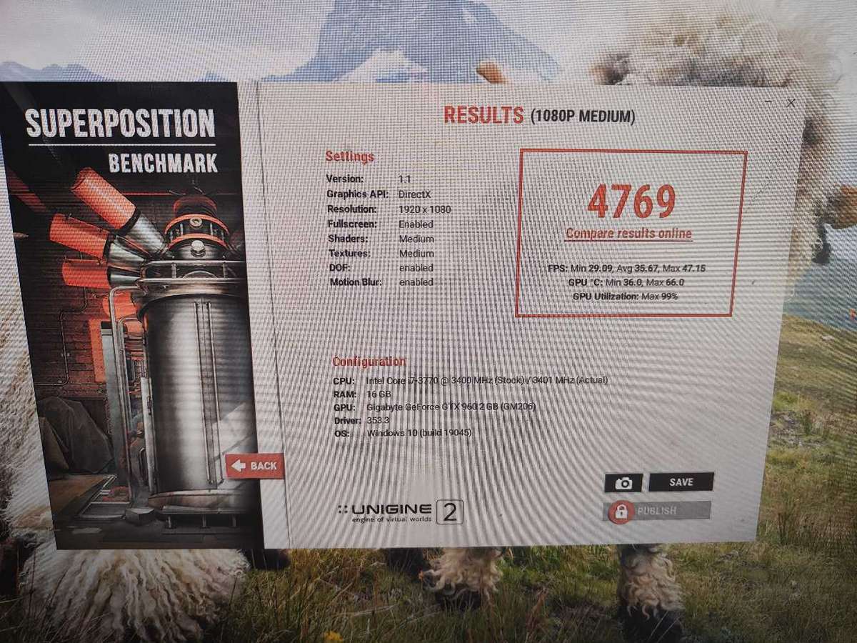 Gigabyte Windforce G1 Gaming GTX960 2GB GDDR5 Graphics Card**Blue LED**2 x 6pin PCIE Power needed