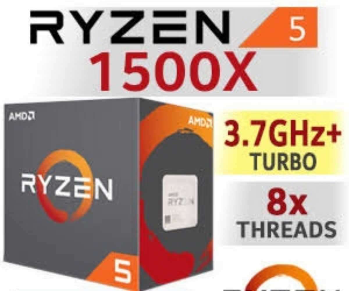AMD Ryzen 5 1500X Quad Core and 8 Threads**AM4**up to 3.7GHz