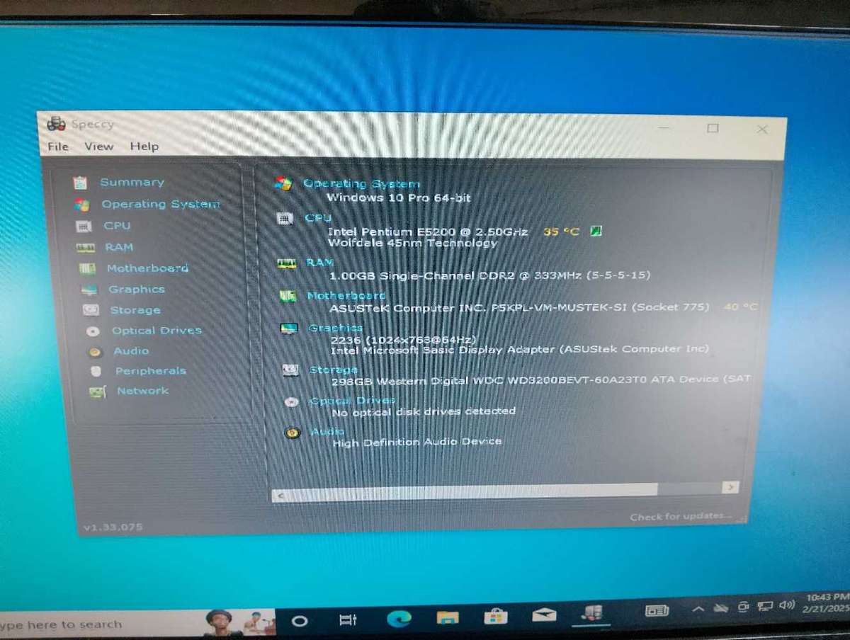 Intel Pentium E5200 Combo** 1GB DDR2 Ram**