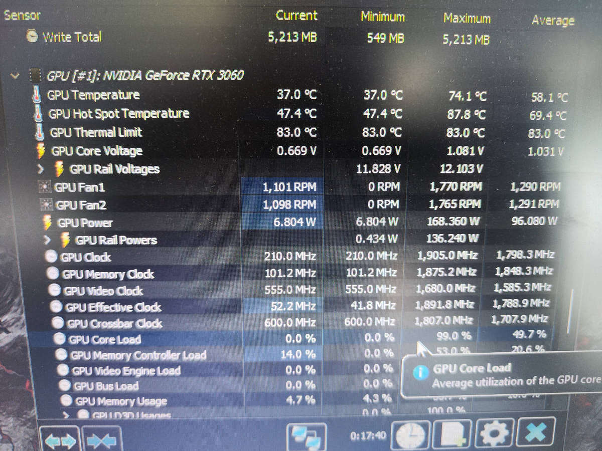 Galax Nvidia RTX3060 12GB GDDR6 Graphics card**8pin PCIe power needed**