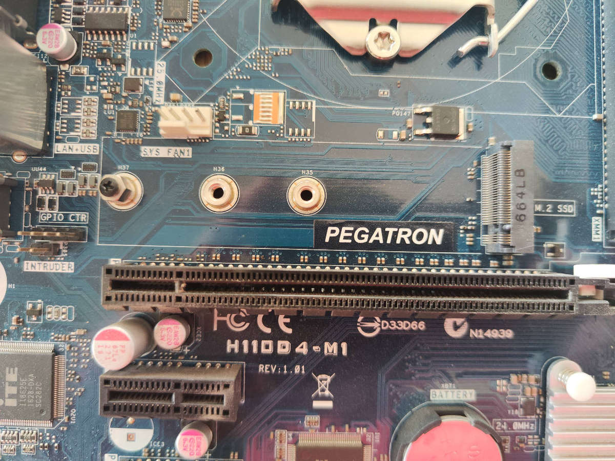 Pegatron H110M Motherboard**M.2 SSD Slot**