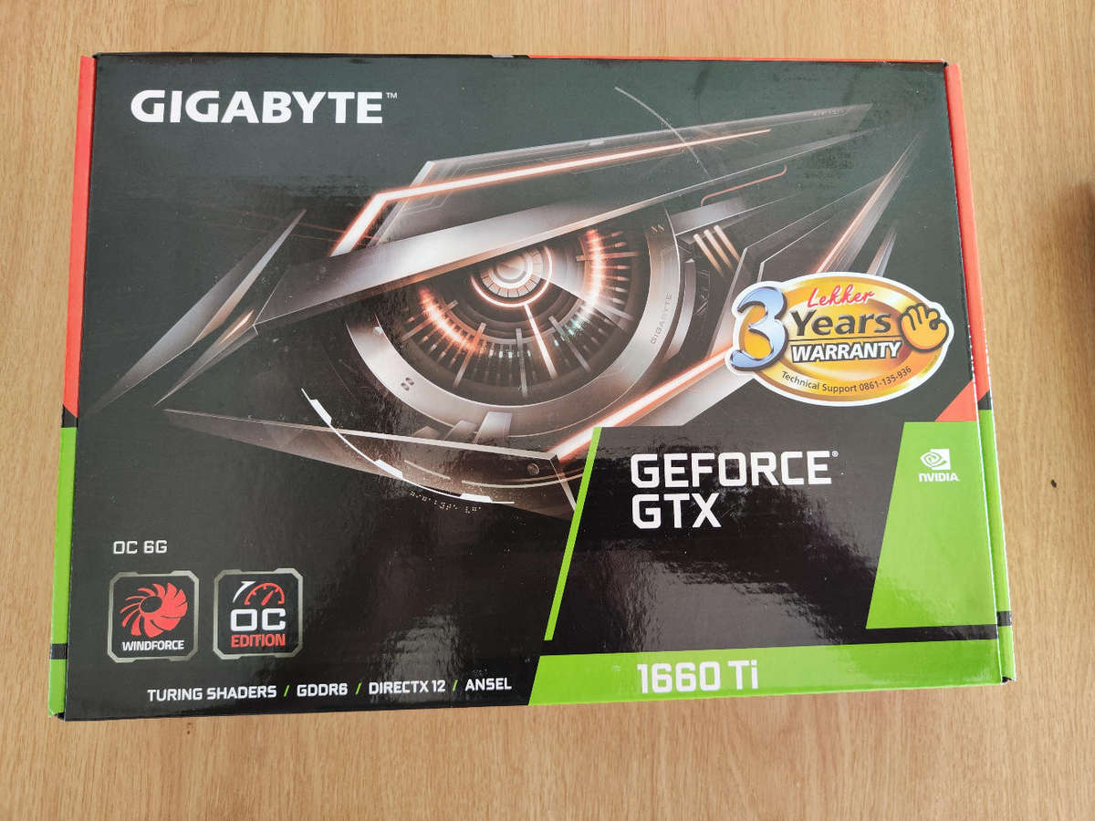 Gigabyte GTX1660 Ti 6GB Graphics card**Boxed**