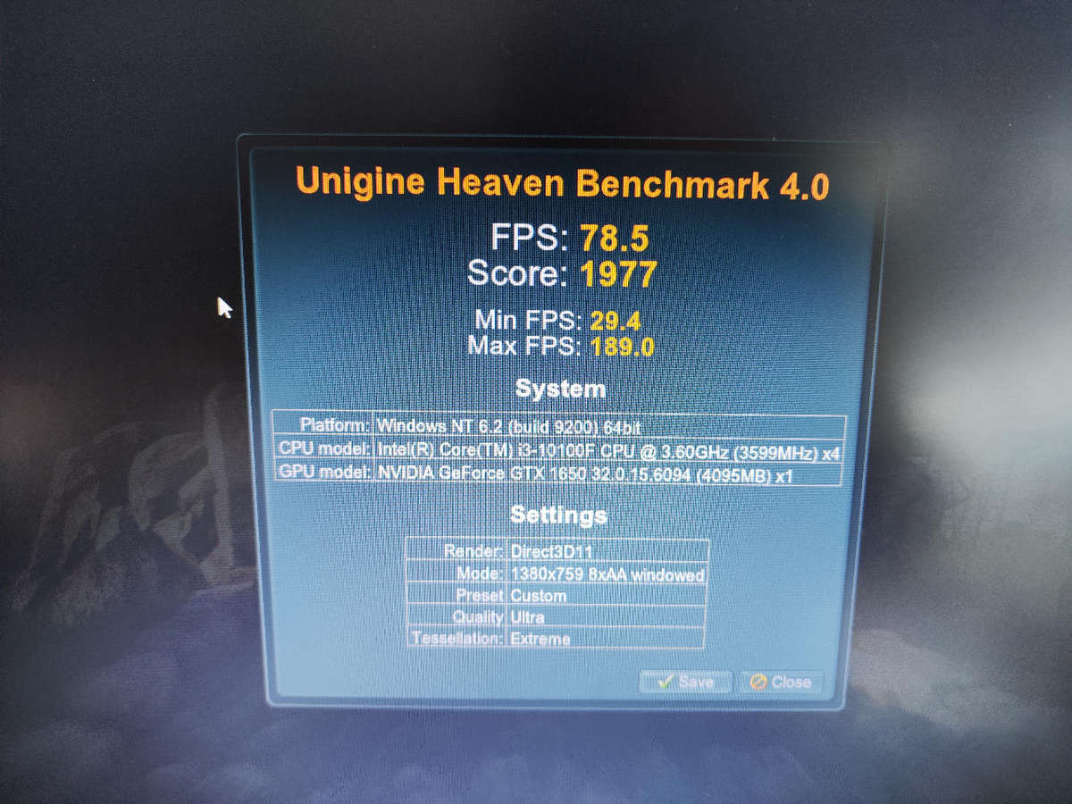 Asus Tuf GTX1650 4GB GDDR6 Graphics card