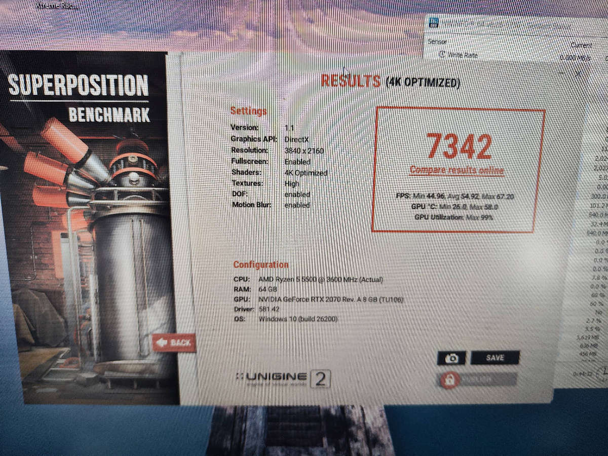 Palit GamingPro OC RTX2070 8GB GDDR6 Graphics card**8pin+6Pin Required**