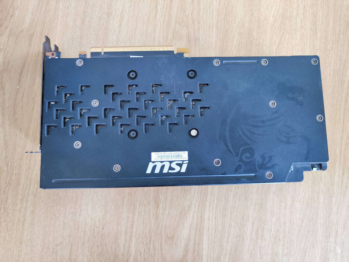 MSI Gaming X GTX1060 6GB GDDR5 Graphics card**8Pin PCIE Power Needed**