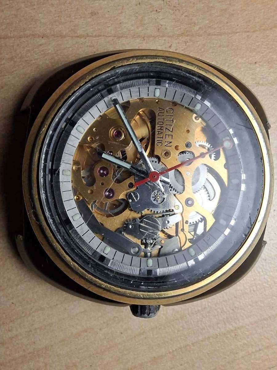 Vintage Citizen 25-Jewel Skeleton Automatic Watch