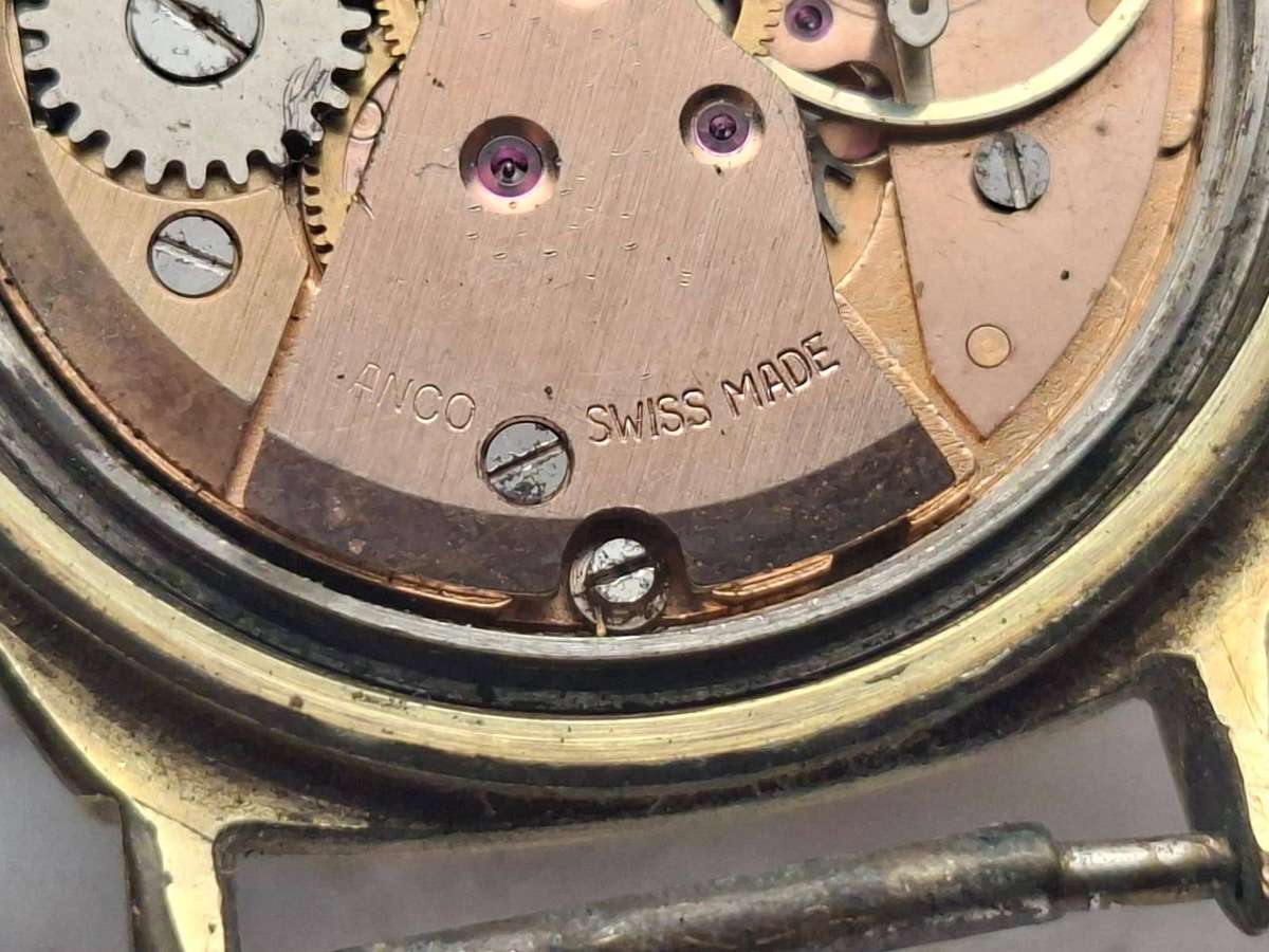 Vintage 1960s LANCO Naval Incabloc Swiss Mechanical Watch