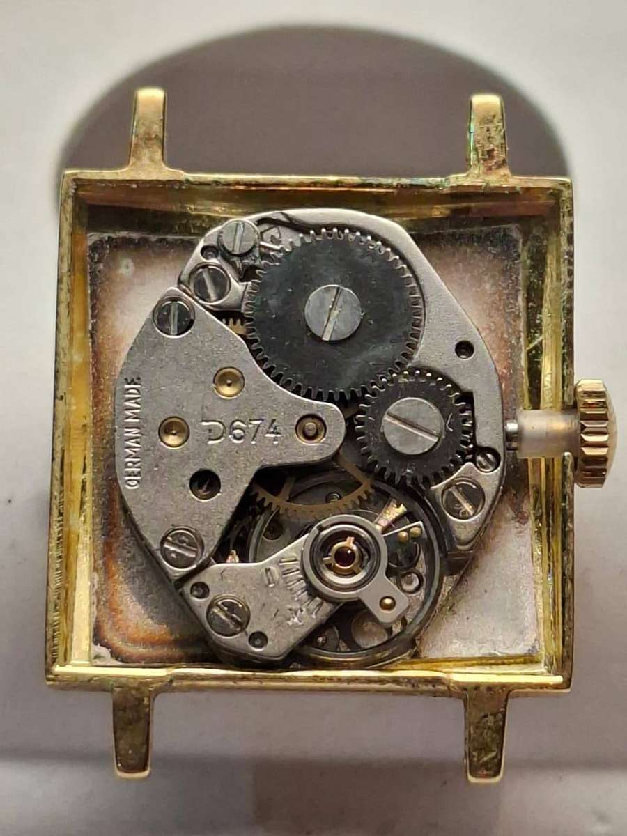 Vintage 1960s DIEHL Compact 7-Rubis German Mechanical Watch  Cal. D674