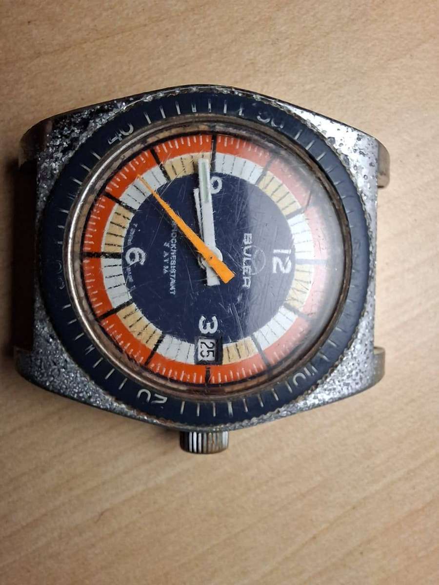 Vintage 1970s Buler "Rallye" 5 ATM Mechanical Watch