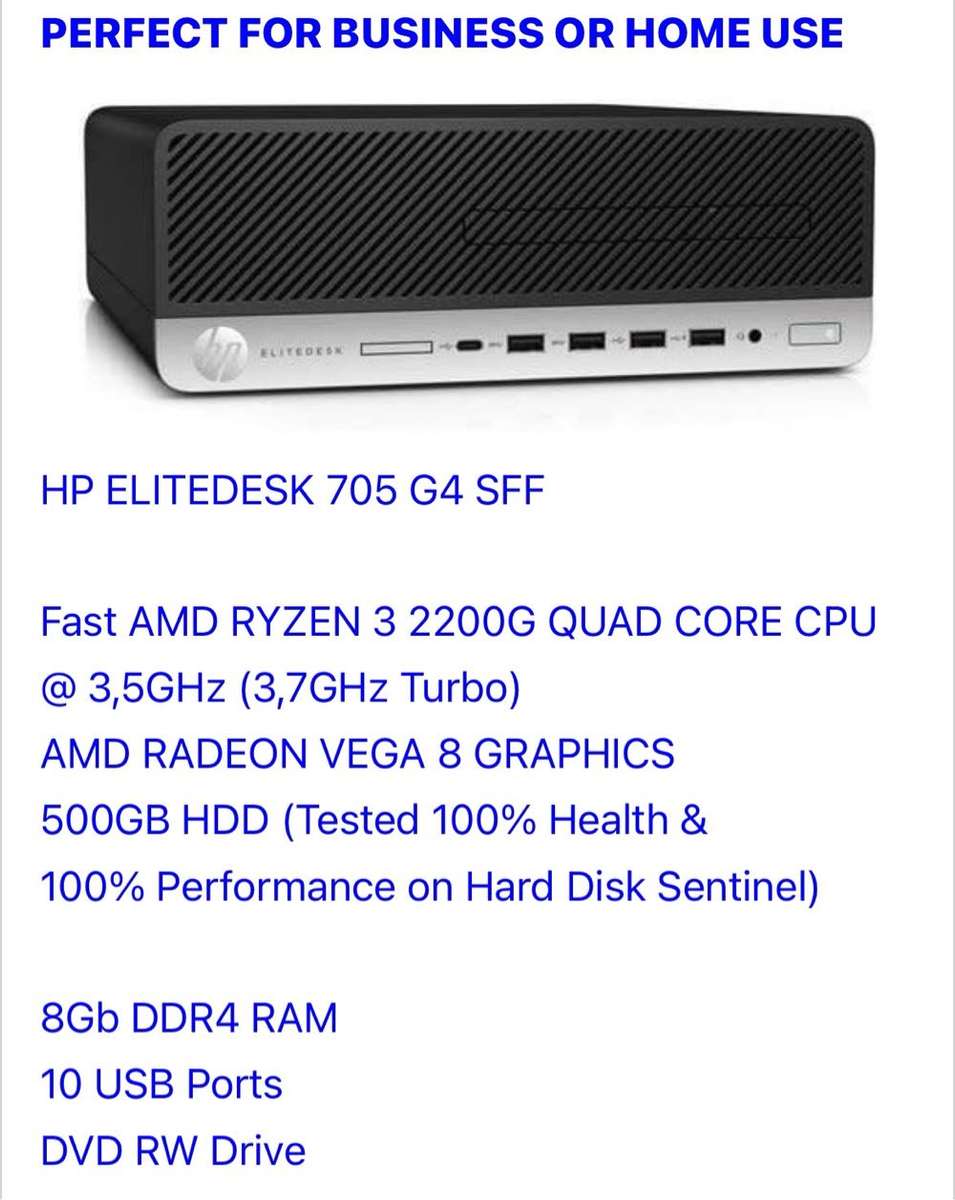 HP ELITEDESK 705 G4 SFF