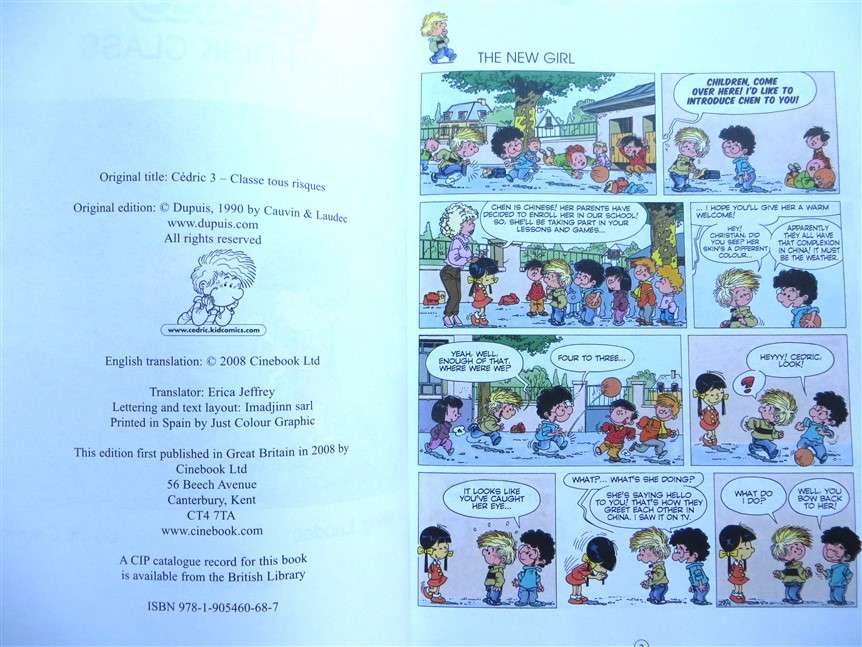 Cedric - High Risk Class - Laudec - Cauvin Comic