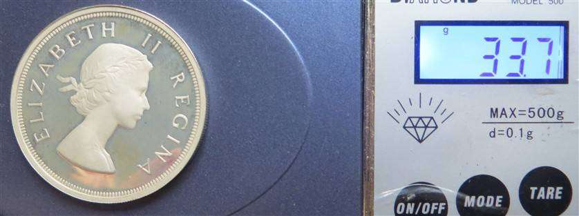 Q.Elizabeth II -Sterling Silver 33.7gr Medallion - Visit to SA