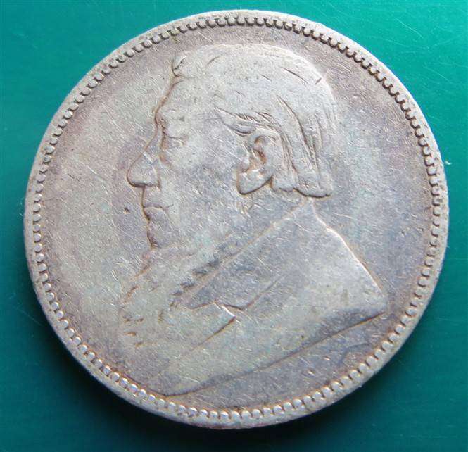 1895 ZAR Silver 1/ Shilling Coin
