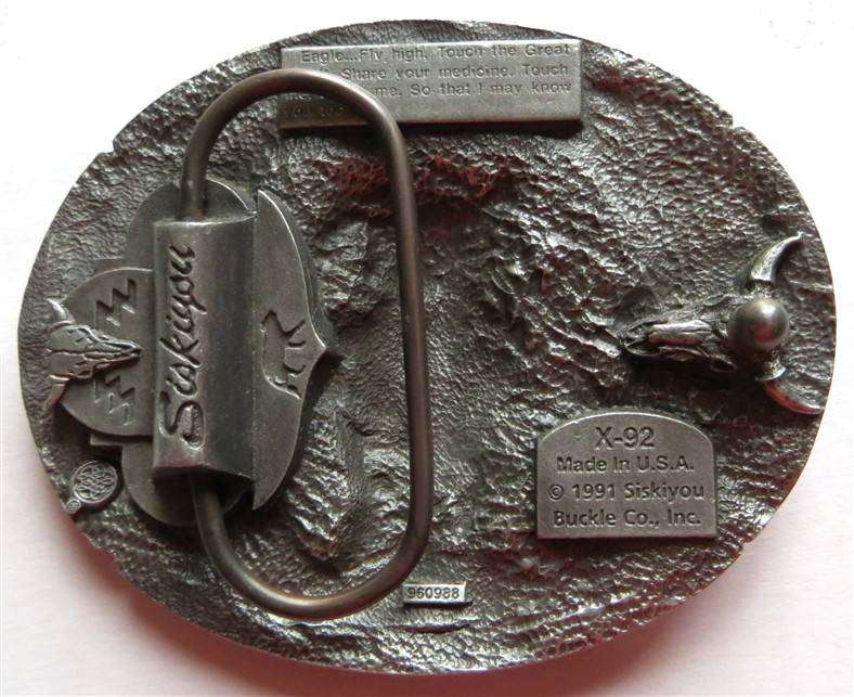 Siskiyou Buckle Co. Inc - Eagle Belt Buckle #X-92 960988
