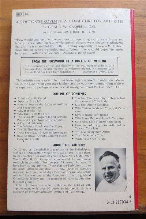 A Doctor's proven new home cure for Arthritis - Giraud W Campbell