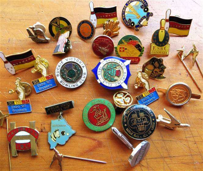 30 x Assorted Badge Lot - Most Enamelled - Bid per Badge