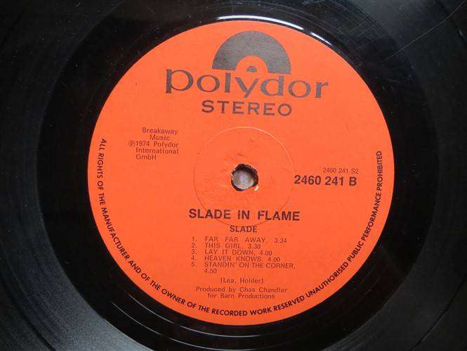 Slade in Flame - Vintage Vinyl - VG