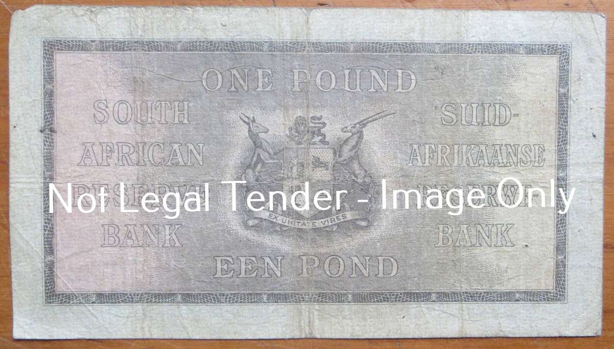 1947 MH De Kock 1 Pound Note A177 #129708