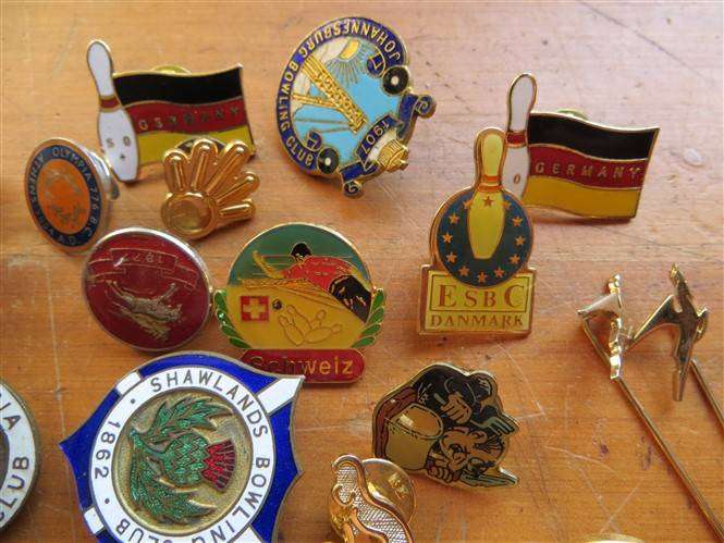 30 x Assorted Badge Lot - Most Enamelled - Bid per Badge