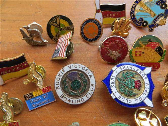 30 x Assorted Badge Lot - Most Enamelled - Bid per Badge