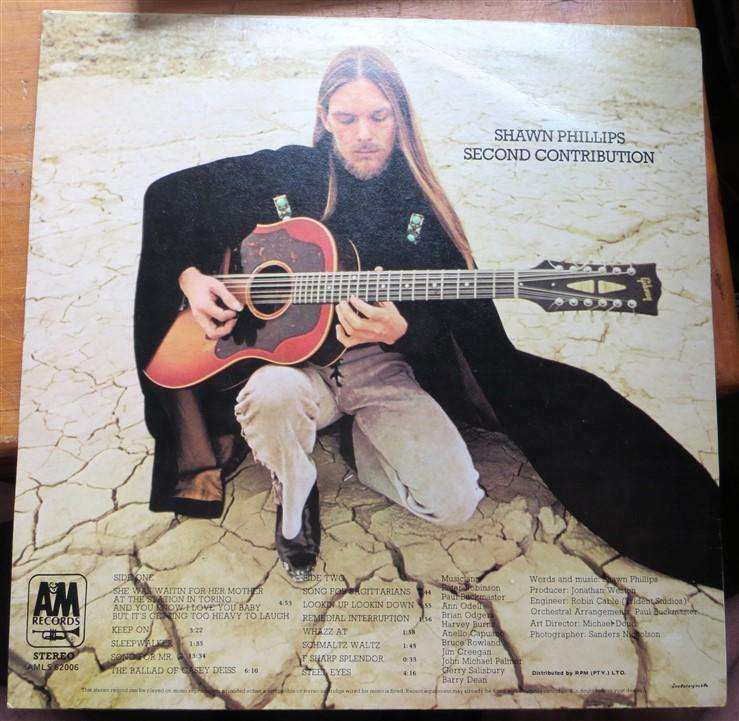 Shawn Philips - Second Contribution - Vintage Vinyl LP Vinyl VG / Cover VG