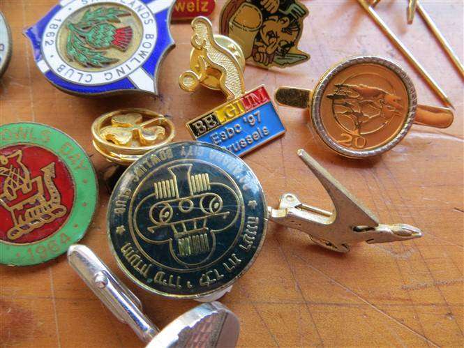 30 x Assorted Badge Lot - Most Enamelled - Bid per Badge