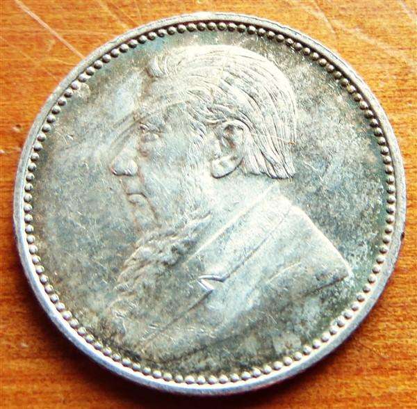 1897 ZAR 0.925 Silver 6d Six Pence Coin - Condition