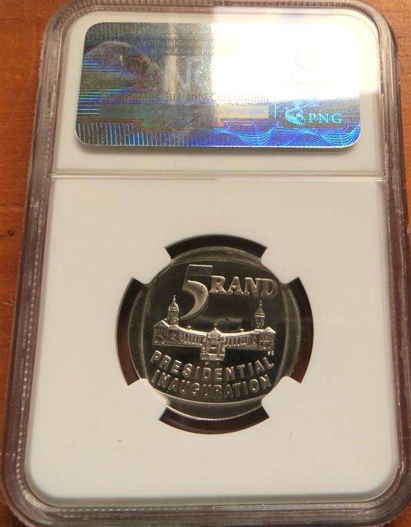 1994 PF69UC High Grade Pres. Inaug. Mandela R5 NGC Graded