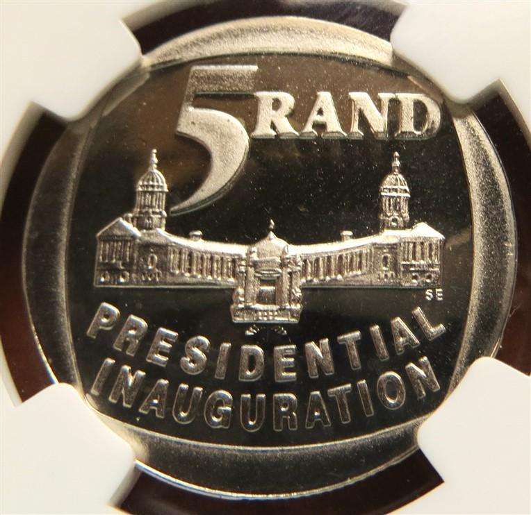 1994 PF69UC High Grade Pres. Inaug. Mandela R5 NGC Graded